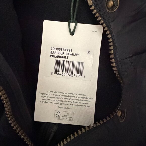 Barbour Calvary Polarquilt Jacket - NWT - Picture 7 of 8